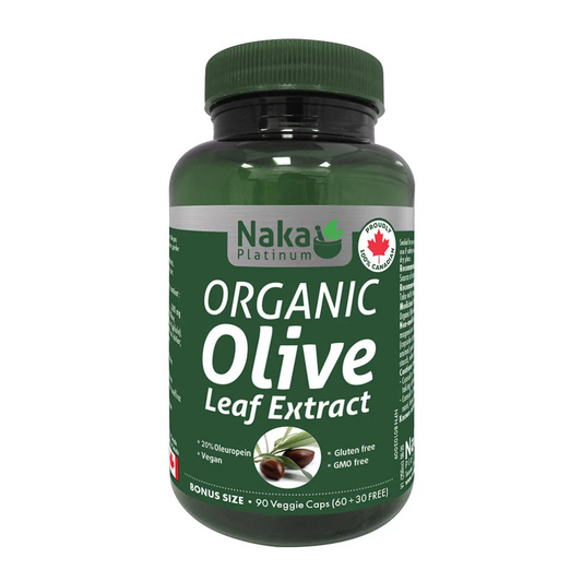 Naka Organic Olive Leaf Extract 90 Veg Capsules
