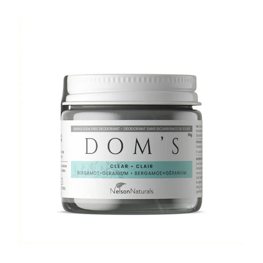 Dom's Deodorant Clear Bergamot Geranium 65g