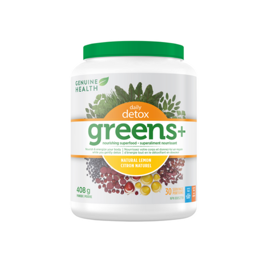 Genuine Health Daily Detox Greens+ Lemon 408g