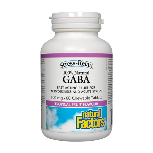 Natural Factors GABA 60 Chewable Tablets