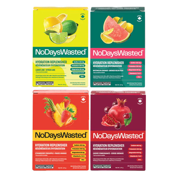 Hydration Replenisher NoDaysWasted Lemon Lime 15pc