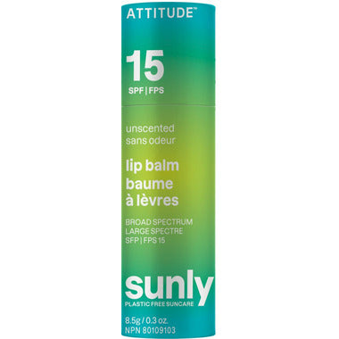 Attitude SPF 15 Lip Balm Unscented 8.5g