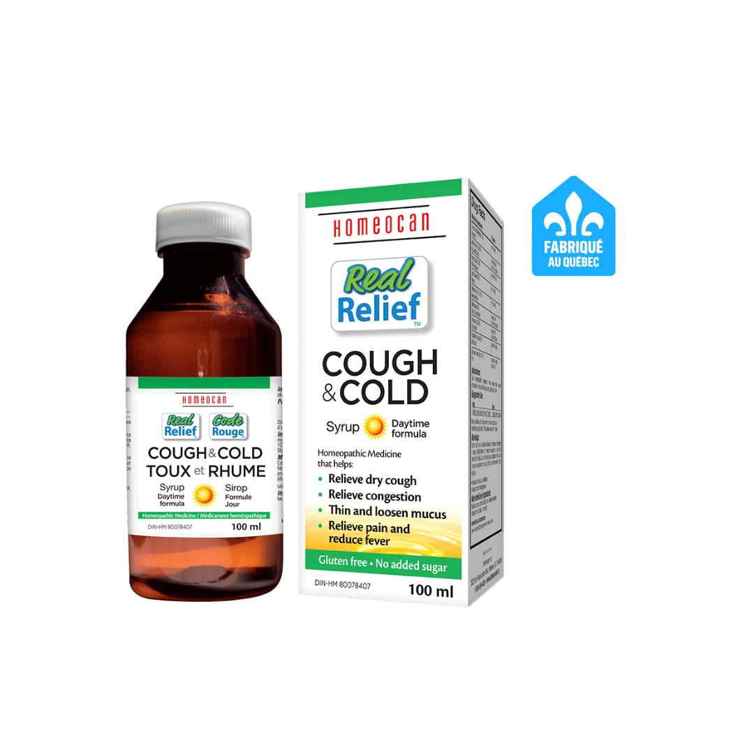 Homeocan Real Relief Cough & Cold Daytime Syrup 100ml