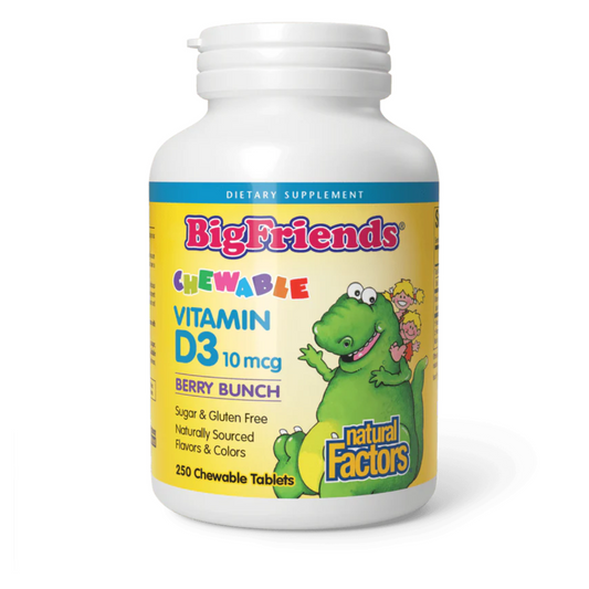 BigFriends Vitamin D3 400 IU 250 Chewable Tabs