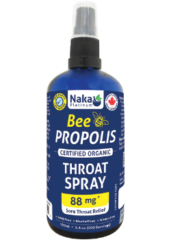 Naka Bee Propolis Organic Throat Spray 88mg 100ml