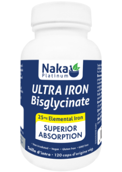 Naka Iron Bisglycinate 25mg 120 caps