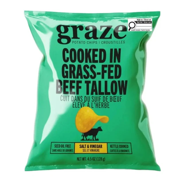 Graze Salt & Vinegar Chips 128g
