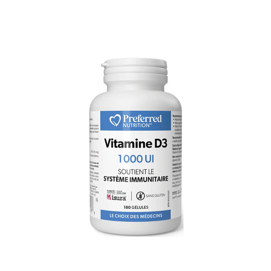 Preferred Nutrition Vitamin D3 1000 IU 100softgels