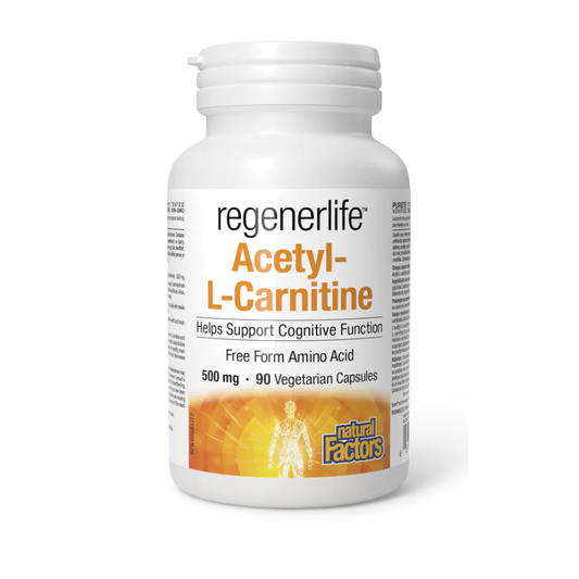 Natural Factors RegenerLife™ Acetyl L-Carnitine 500mg  90vc