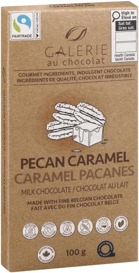 Galerie Pecan Caramel Milk Chocolate 100g