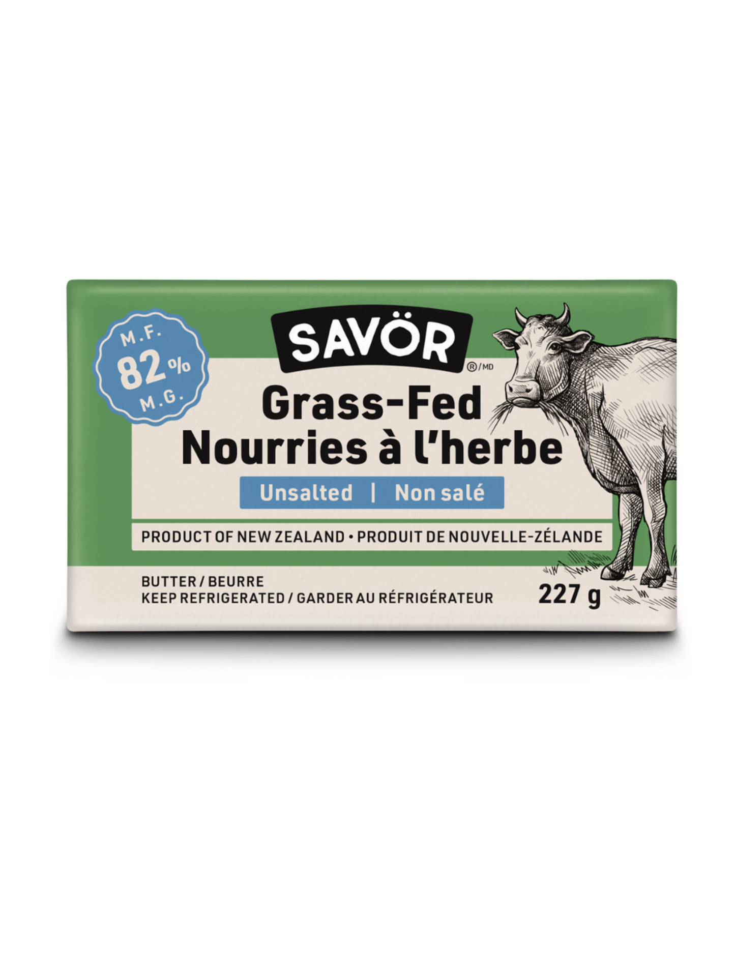 Savor Grass-Fed Dairy Butter 227g
