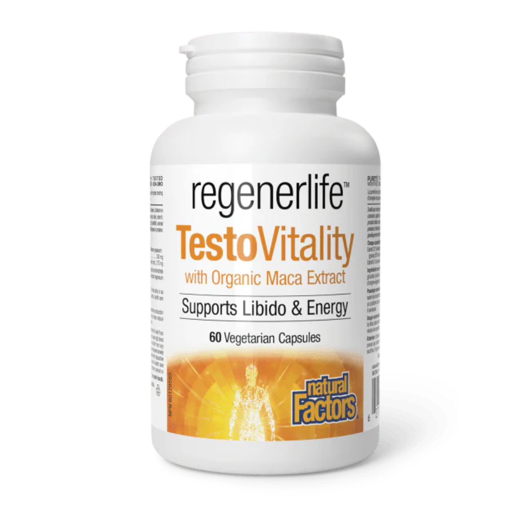 Natural Factors Regenerlife Testo Vitality 60vc