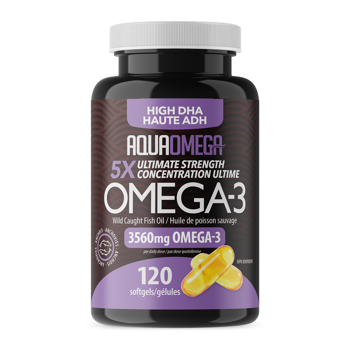AquaOmega Omega 3 High DHA 120 Softgel