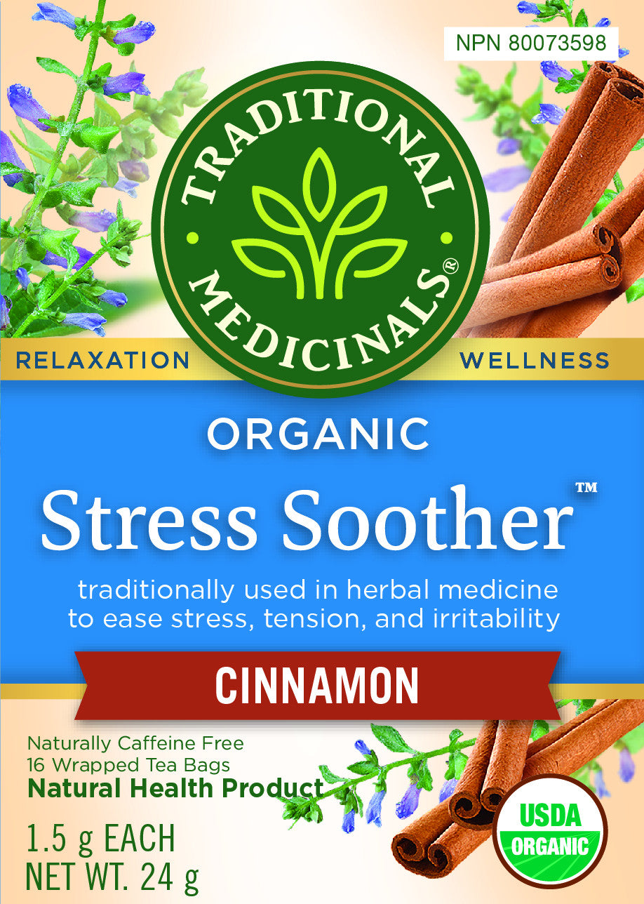 Traditional Medicinals Organic Stress Soother Cinnamon 16 Tea Bags