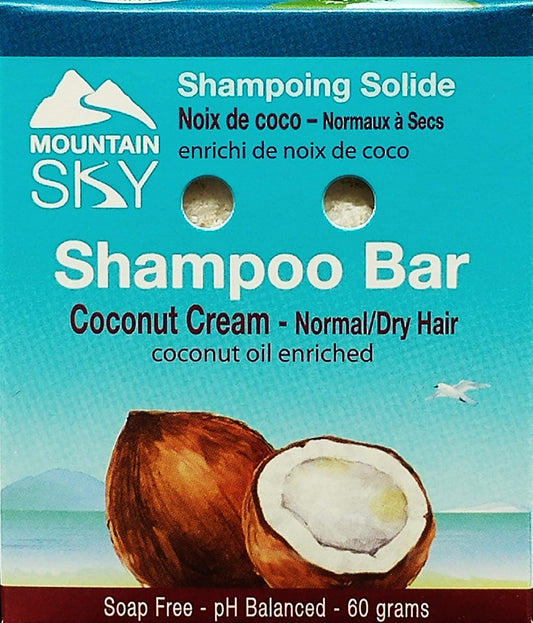 Mountain Sky Coconut Cream Shampoo Bar