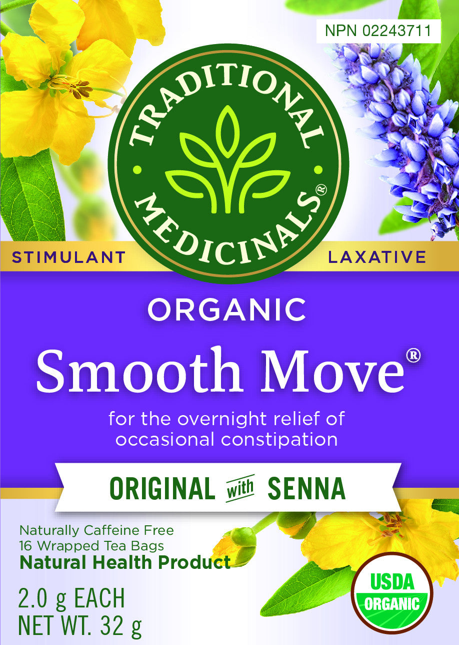 Traditional Medicinals Organic Smooth Move Tea Senna 16 Tea Bags