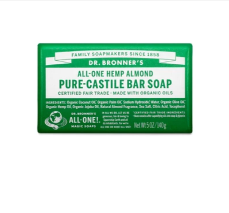 Dr. Bronner's Almond Pure Castile Bar Soap