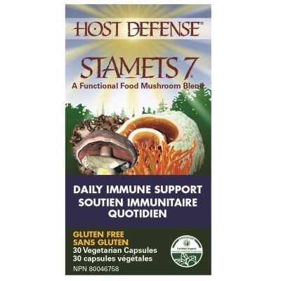 Host Defense Stamets 7 Daily 30 Veg Capsules