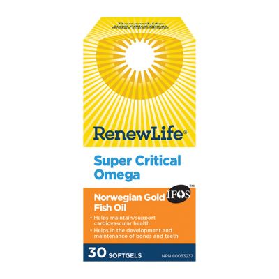 Renew Life Super Critical Omega 30 Softgels