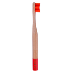 F.E.T.E Children's Bamboo Toothbrush Red