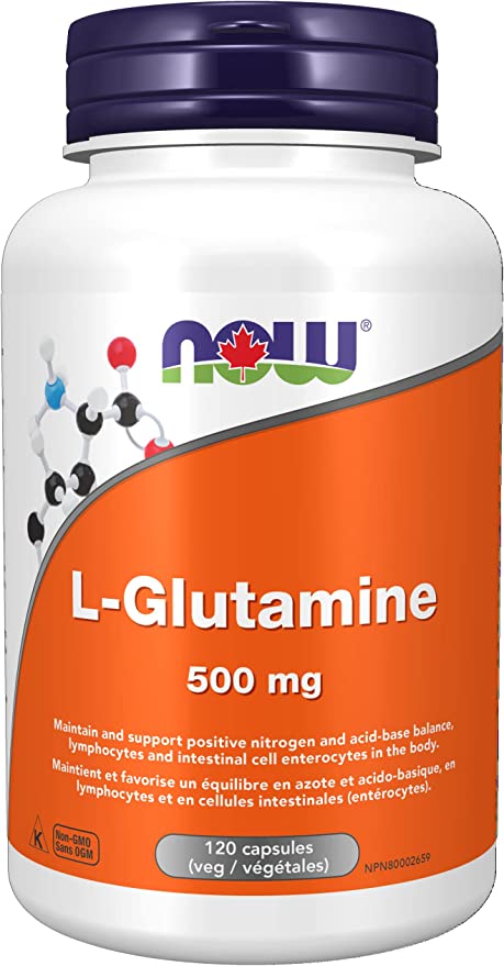 Now L-Glutamine 500mg 120 Capsules