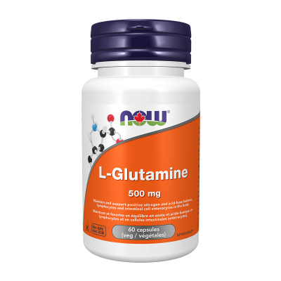 Now L-Glutamine 500mg 60 Capsules