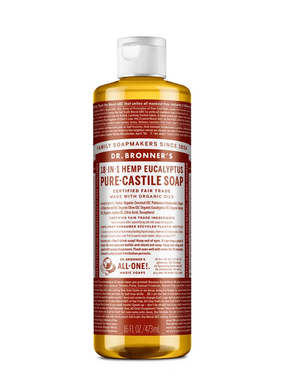 Dr. Bronner's Eucalyptus Pure Castile Liquid Soap 473ml