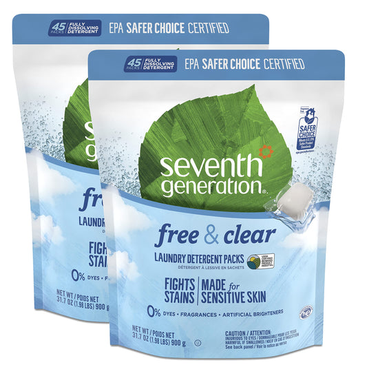 Seventh Generation Laundry Detergent Packs 900g