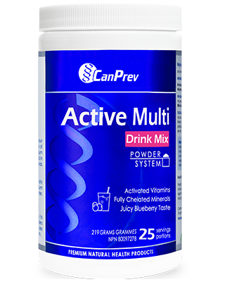 CanPrev Active Multi Drink Mix Powder- Juicy Blueberry 219g