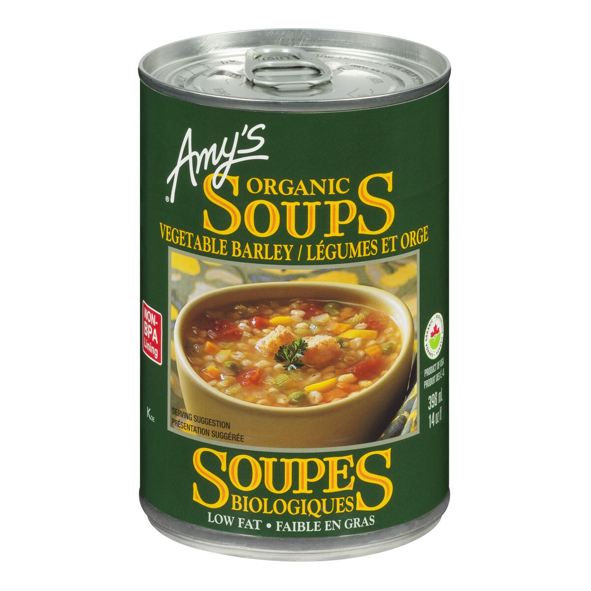 Amy's Organic Vegetable Barely Soup 398ml