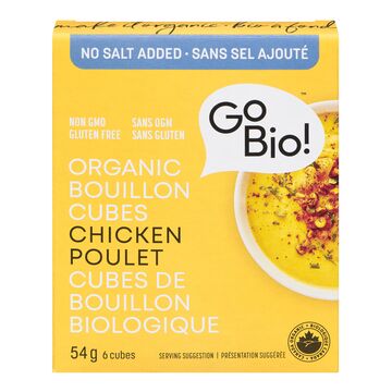 GO BIO Chicken Bouillon Cubes (No Salt Added) (Organic) 54g