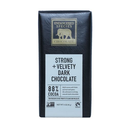 Endangered Species 88% Dark Chocolate Bar 85g