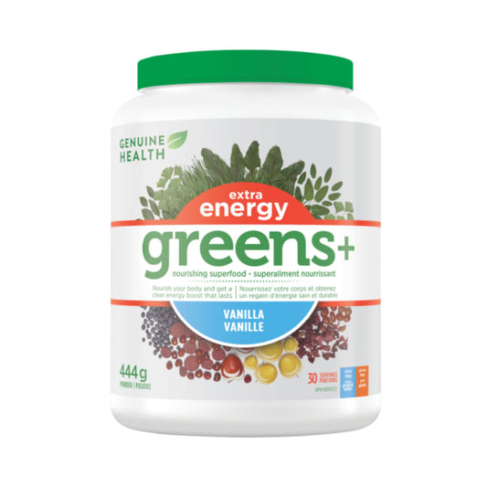 Genuine Health Greens+ Energy- Vanilla 444g
