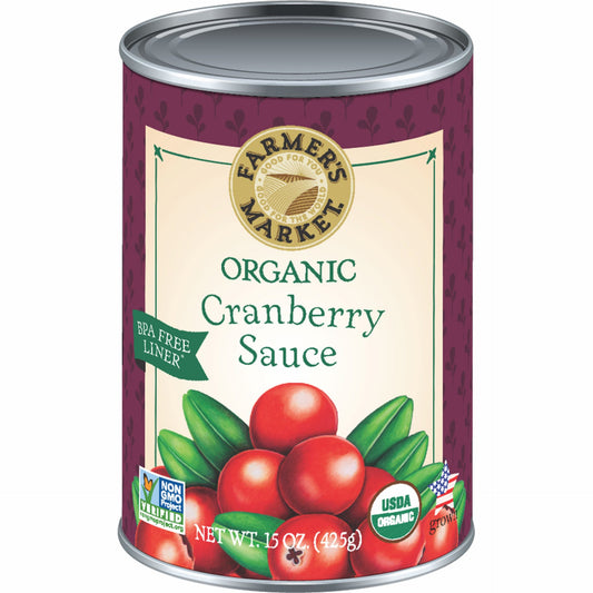 Farmer's Market Whole Cranberry Sauce (Organic) 15oz