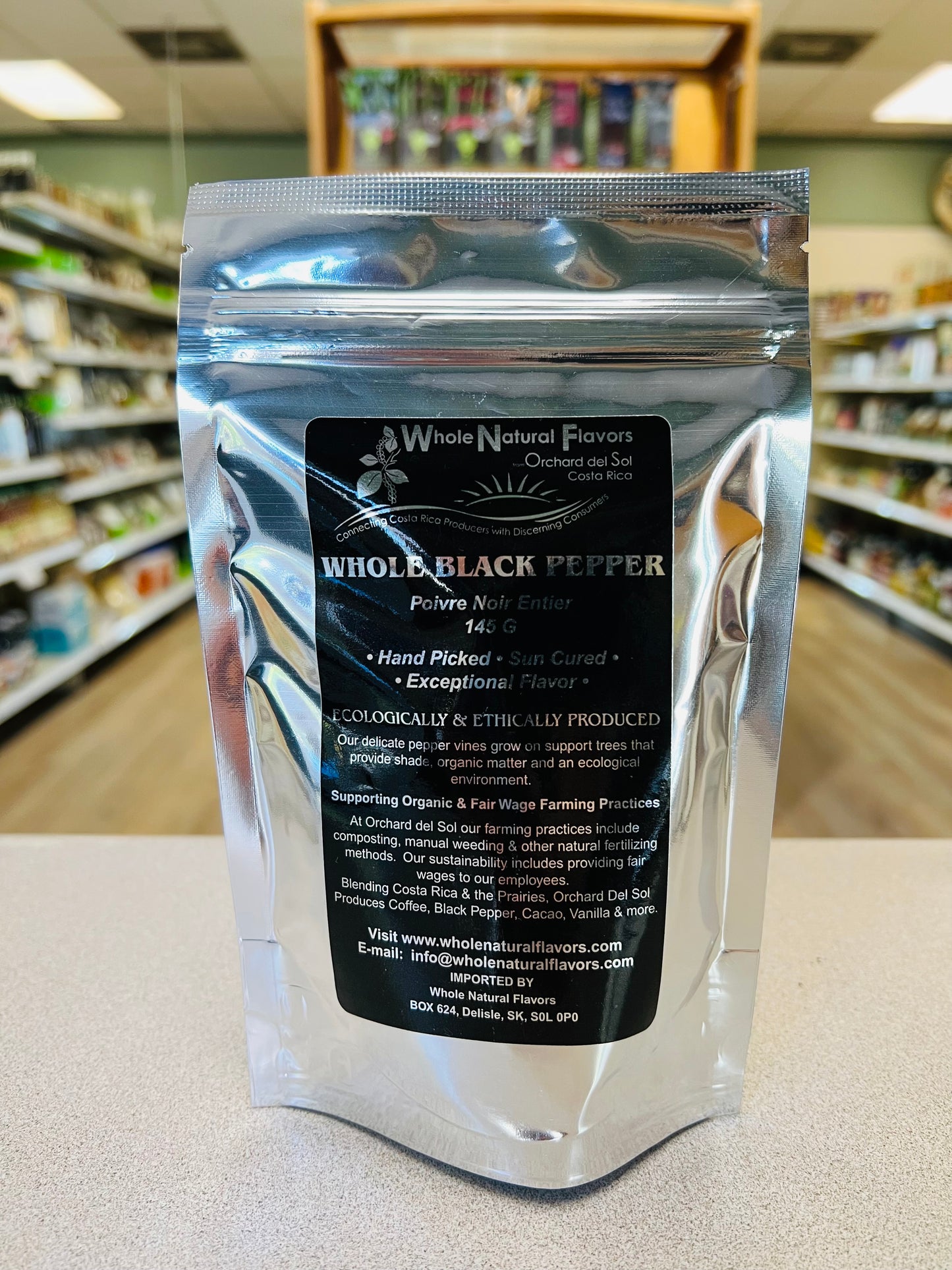 Orchard del Sol Costa Rica Whole Black Pepper 145g