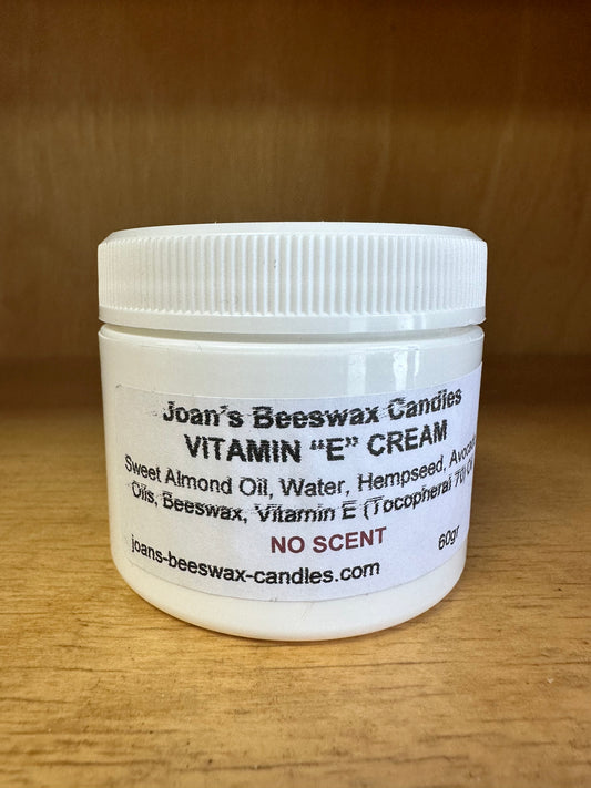 Joan's Beeswax Candles Vitamin "E" Cream No Scent 60g
