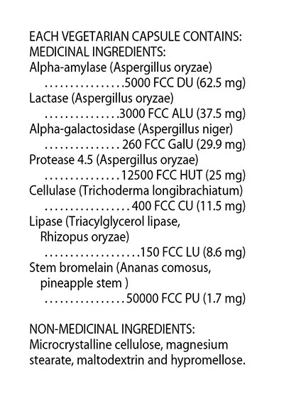 Flora Immediate Relief Enzyme 120  Caps