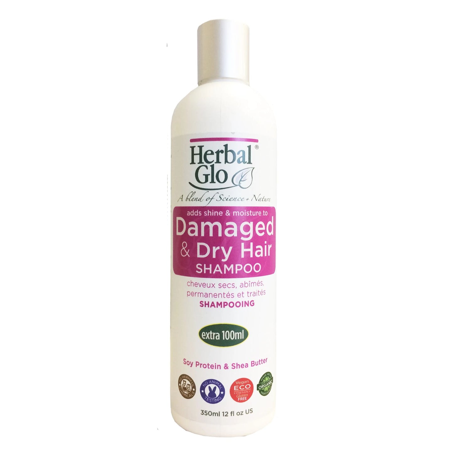 Herbal Glo Damaged & Dry Hair Shampoo 350ml