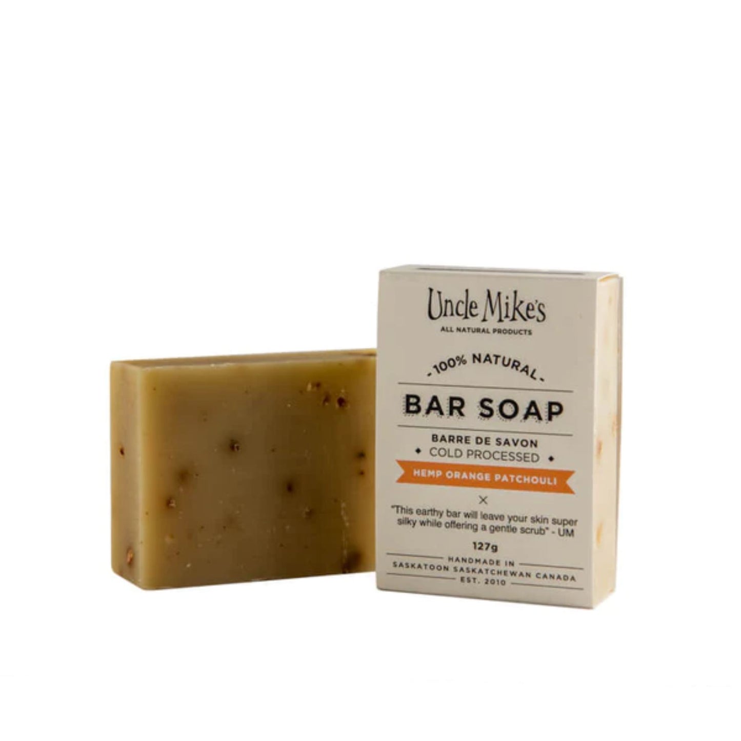 Uncle Mike's Hemp Orange Patchouli Bar Soap