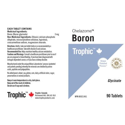 Trophic Boron Chelazome 90 Capsules