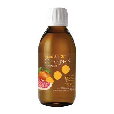 NutraSea Omega-3 + Vitamin D Grapefruit Tangerine 200ml