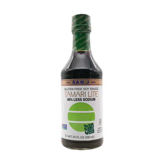 San-J Tamari Gluten Free Soy Sauce 50% Less Sodium 592ml