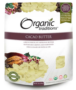 Organic Traditions Cacao Butter 454G