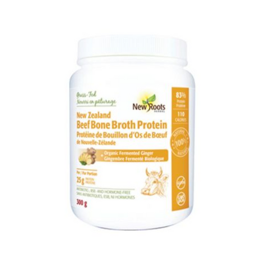 New Roots Beef Bone Broth Powder with Ginger 300G