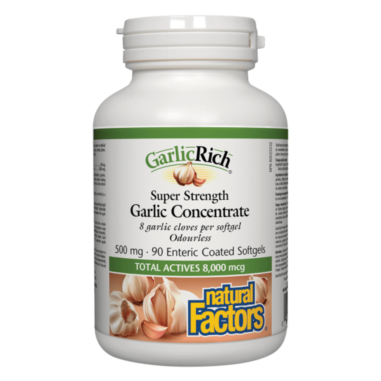 Natural Factors Garlic Concentrate 90 Softgels