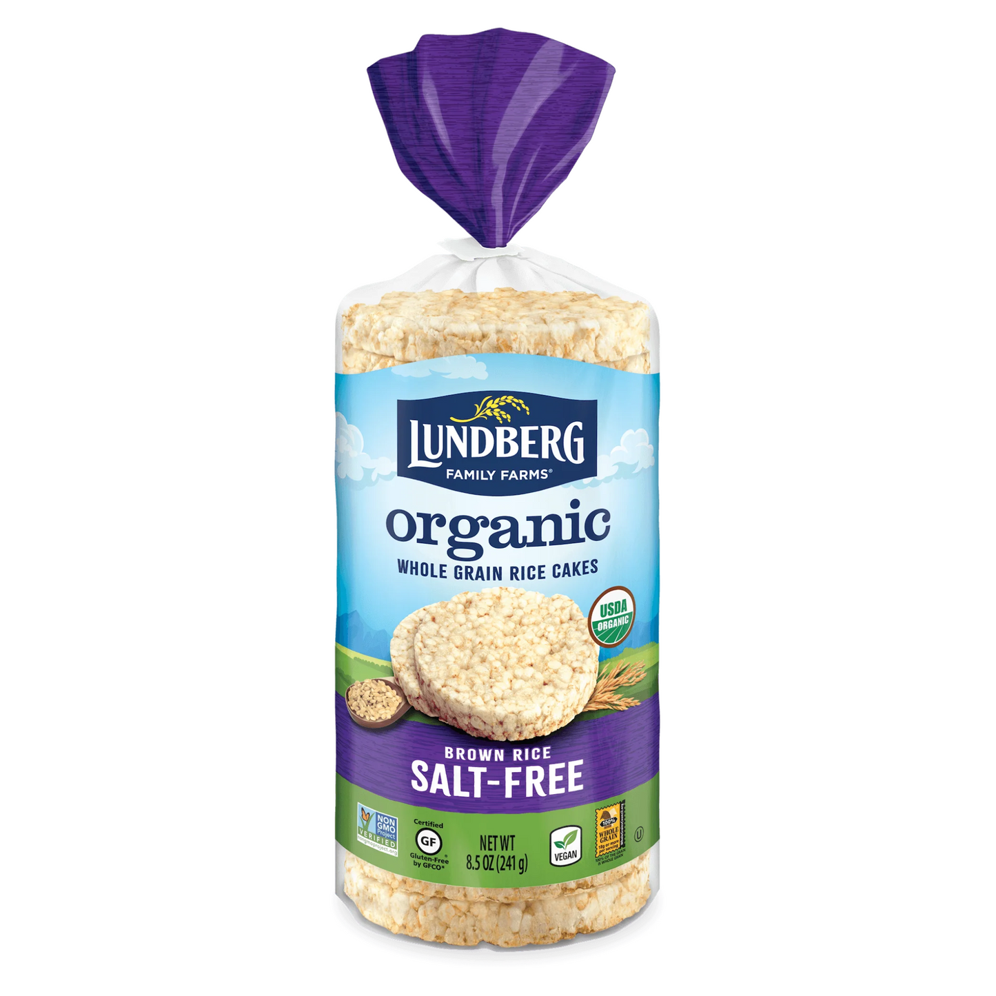 Lundberg Organic Brown Rice Cakes Unsalted 241G