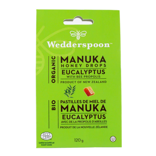 Wedderspoon Org Manuka Honey Drops Eucalyptus