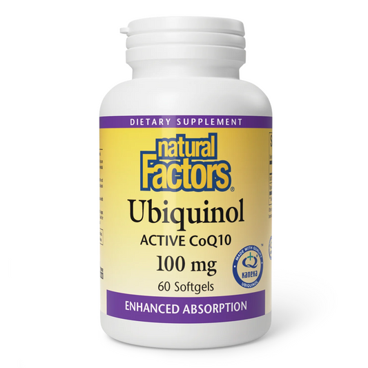 Natural Factors Ubiquinol Active CoQ10 100 mg 60Softgels