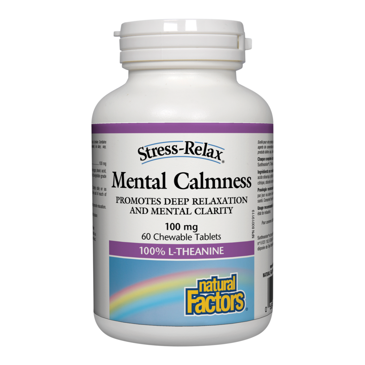 Natural Factors Mental Calmness 60 Chewable Tablets