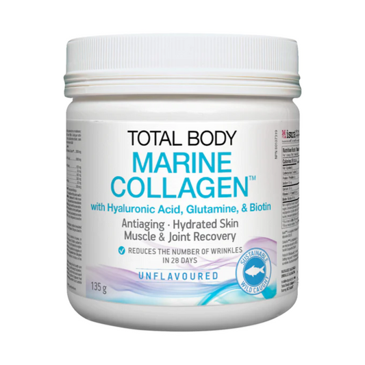 Total Body Marine Collagen + Hyaluronic Acid, Glutamine , Biotin 135g